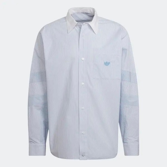 Adidas Blue Version Oversized Stripe Long Sleeve - Picture 4 of 4